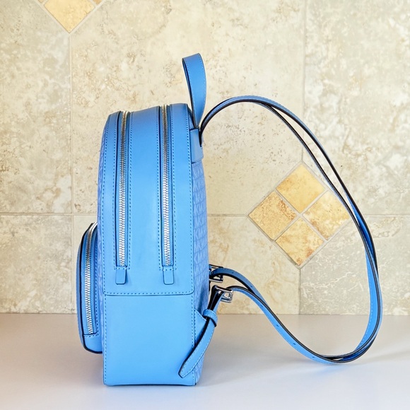 Michael Kors Jaycee Medium Backpack MK Blue - Picture 6 of 13